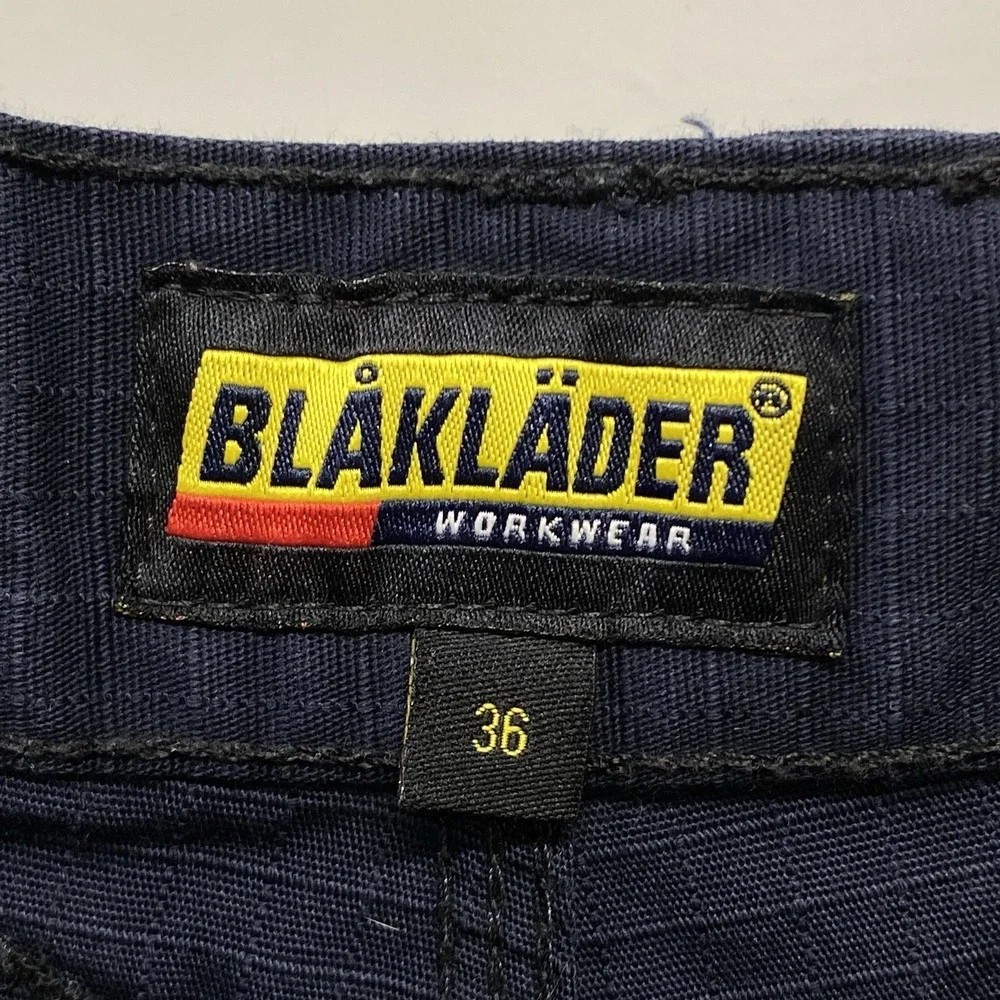 Blaklader Workwear Ripstop Navy Blue Work Shorts Men's 36 Pockets Hammer Loop - Picture 5 of 8